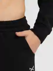 Черный мужской спортивный костюм, трехнитка, с начесом
