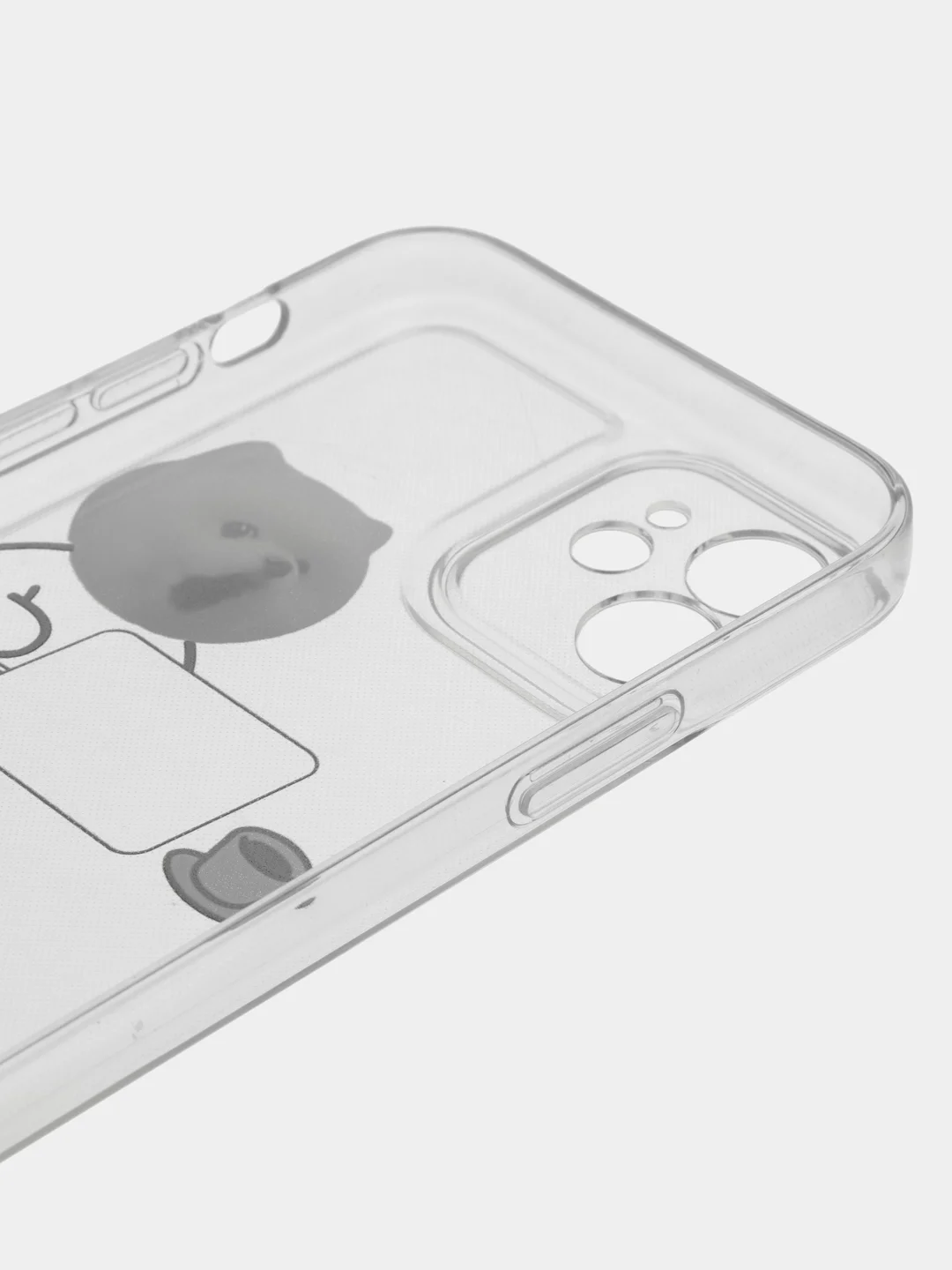 Белый чехол для iPhone 11, 12, 13, 14, Pro Max с принтом, с защитой камеры, прозрачный айфон