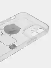 Белый чехол для iPhone 11, 12, 13, 14, Pro Max с принтом, с защитой камеры, прозрачный айфон