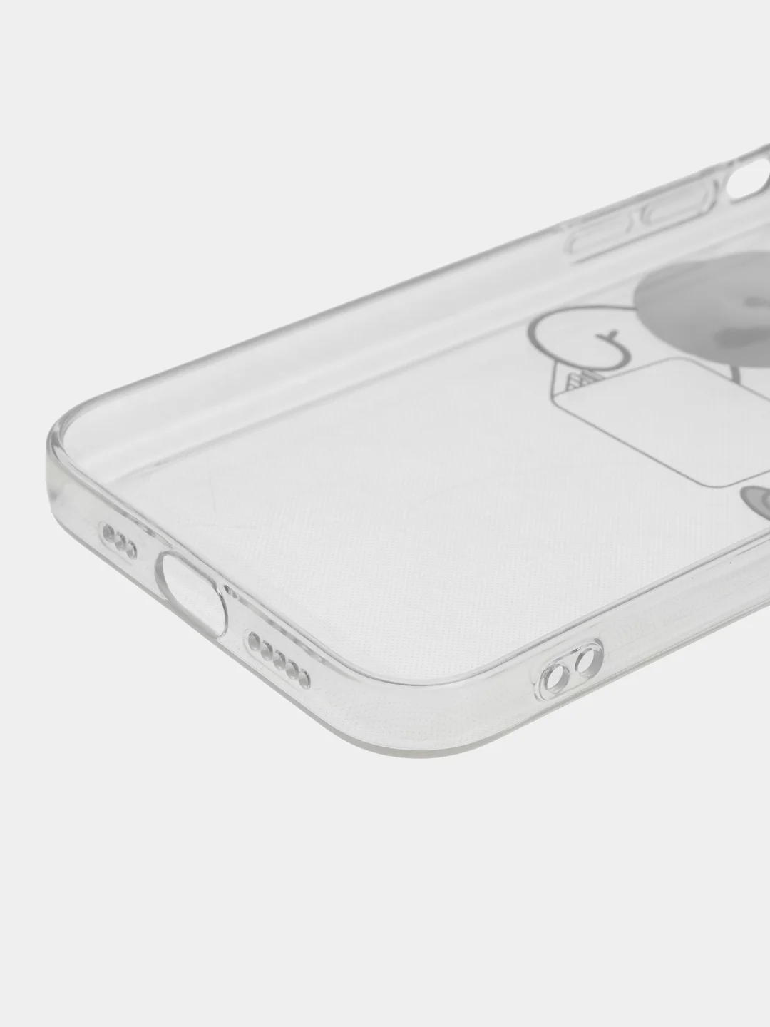 Белый чехол для iPhone 11, 12, 13, 14, Pro Max с принтом, с защитой камеры, прозрачный айфон