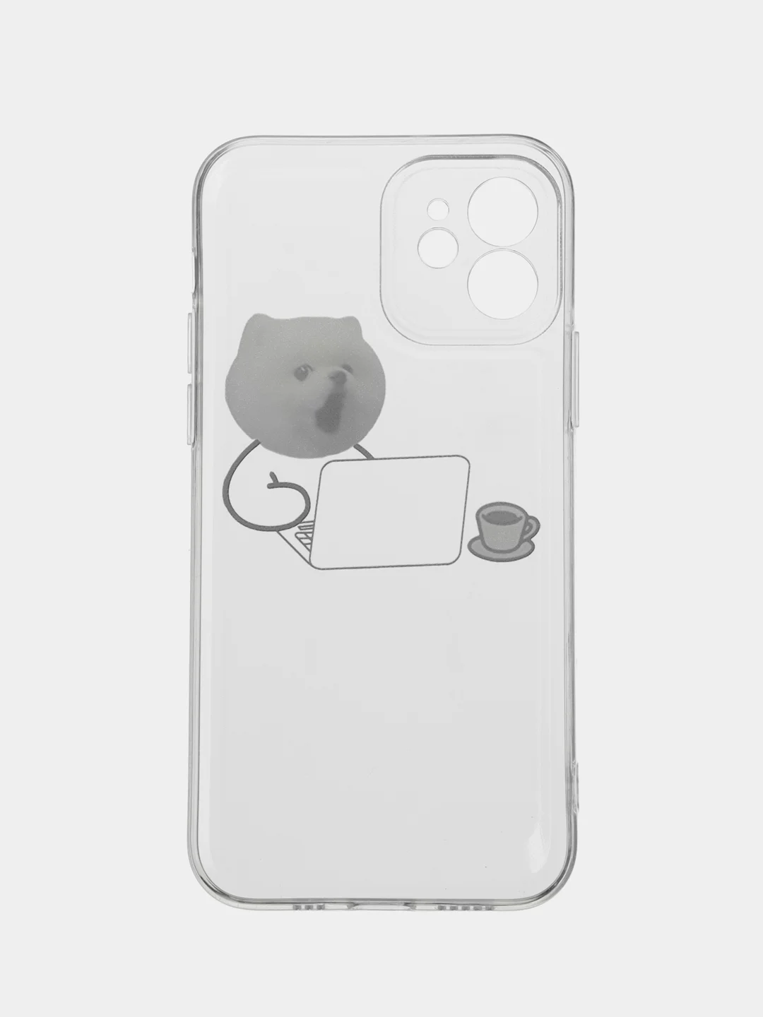 Белый чехол для iPhone 11, 12, 13, 14, Pro Max с принтом, с защитой камеры, прозрачный айфон