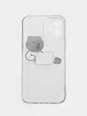 Белый чехол для iPhone 11, 12, 13, 14, Pro Max с принтом, с защитой камеры, прозрачный айфон
