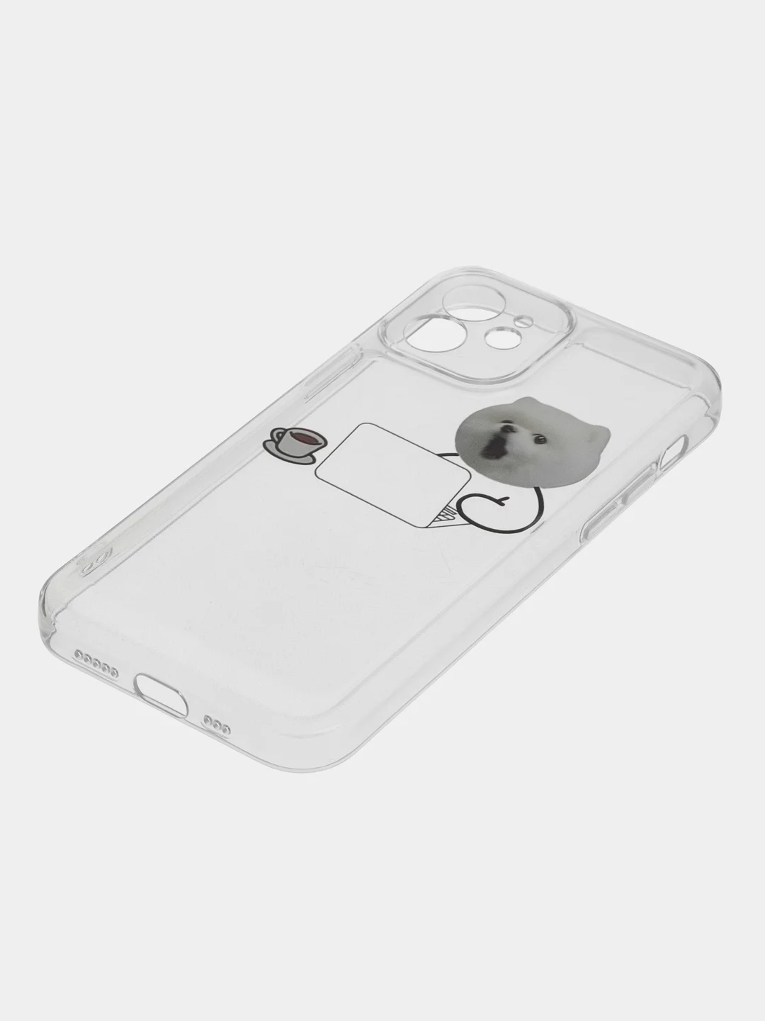 Белый чехол для iPhone 11, 12, 13, 14, Pro Max с принтом, с защитой камеры, прозрачный айфон