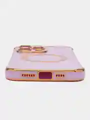 Лавандовый чехол на Айфон Magsafe магсейф IPhone  11 12 13 14 15 Pro Max