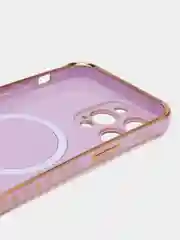 Лавандовый чехол на Айфон Magsafe магсейф IPhone  11 12 13 14 15 Pro Max