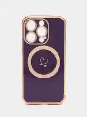 Лавандовый чехол на Айфон Magsafe магсейф IPhone  11 12 13 14 15 Pro Max