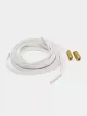 Белый эластичные шнурки с капсулой