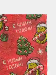 Красный салфетки бумажные однослойные, 24 х 24 см, на Новый год,символ года змея