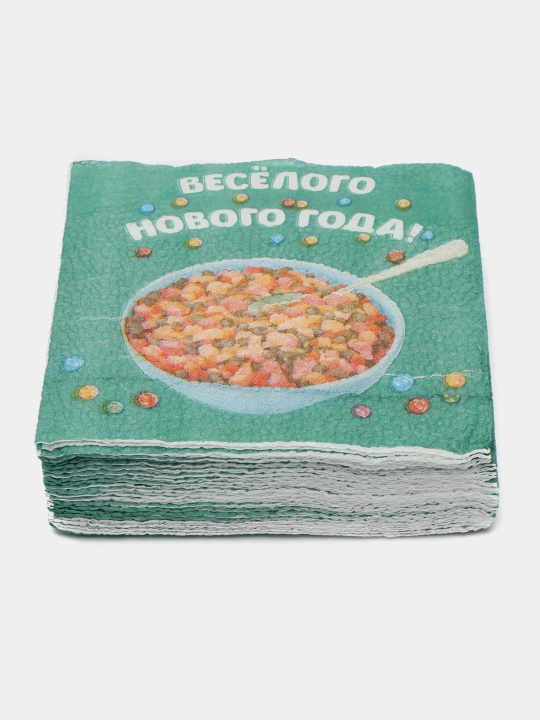 Лайм салфетки бумажные однослойные, 24 х 24 см, на Новый год,символ года змея