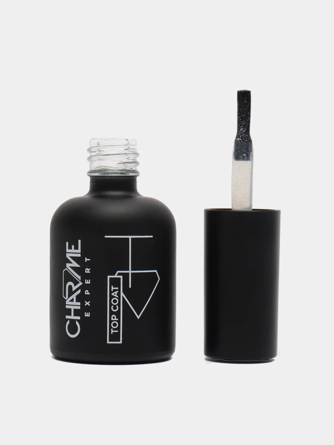 Топ для гель-лака Серебро Charme Expert Shimmer без липкого слоя, завершающее покрытие