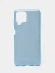Голубой чехол Samsung Galaxy A22 4G, M22, M32, Самсунг Галакси А22 4G, М22, М32 блестящий сияющий