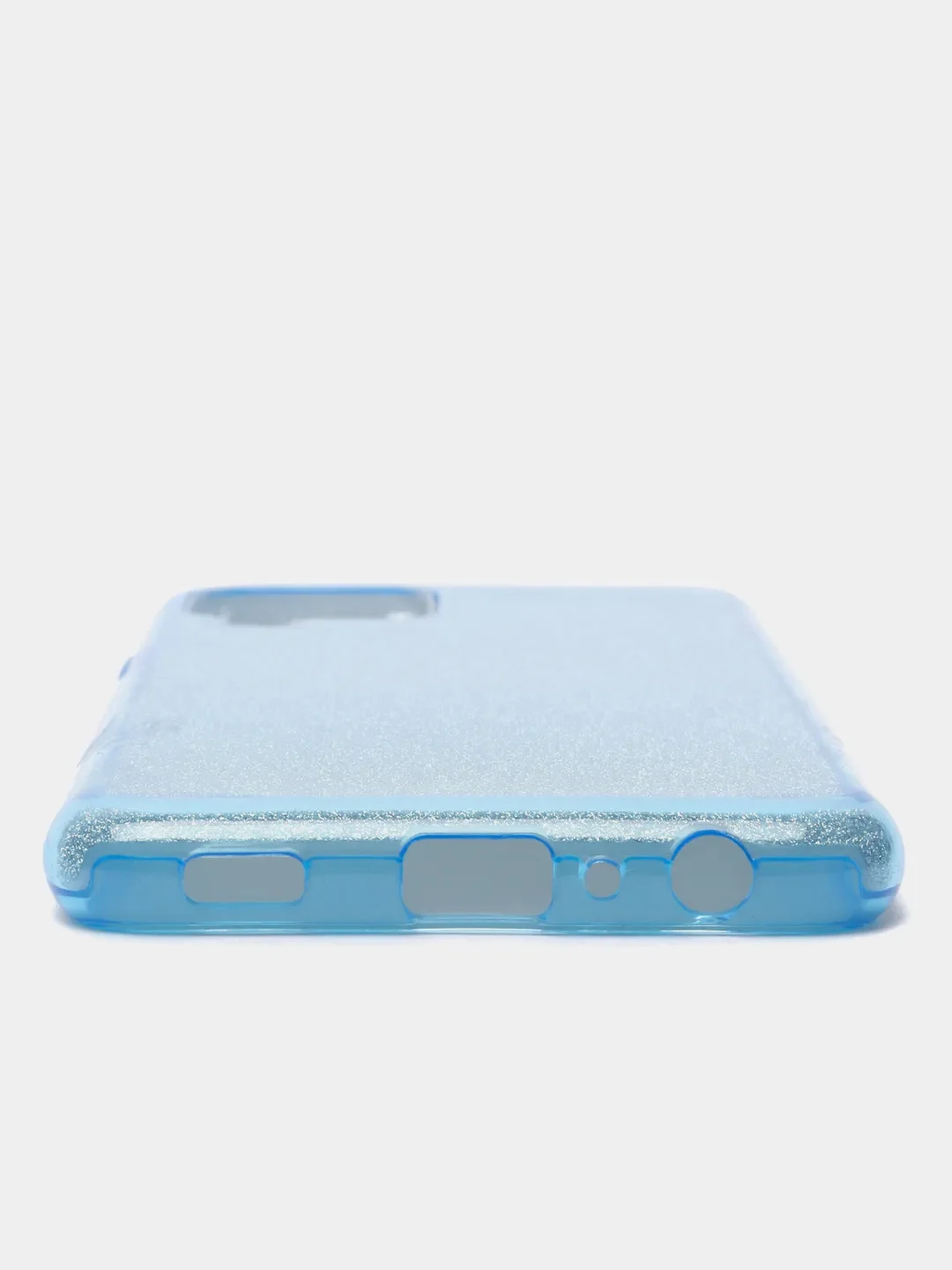 Голубой чехол Samsung Galaxy A22 4G, M22, M32, Самсунг Галакси А22 4G, М22, М32 блестящий сияющий