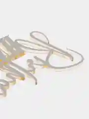 Золотой топпер "Happy Birthday" для оформления торта из акрила, №4