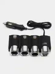 Разветвитель прикуривателя авто 1508 на 3 выхода + 2 USB