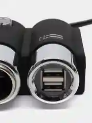 Разветвитель прикуривателя авто 1508 на 3 выхода + 2 USB