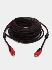 Кабель шнур Hdmi-Hdmi, 5м - 10 м - 15 м - 20 м - 25 м - 30 м, Gold, тканевый