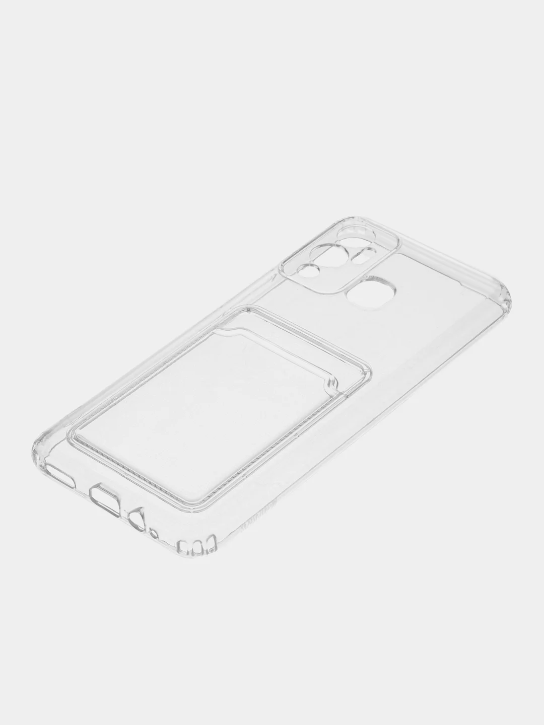 Хром чехол Infinix Hot 12 Play, с защитой камеры, с карманом для пластиковой карты
