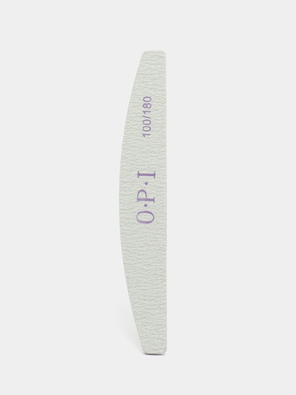 Пилка для ногтей OPI полукруглая, на вспененной основе, 100/180 грит