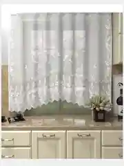 Тюль-арка для кухни, комнаты на шторной ленте "Ажур", 245 x 165 см