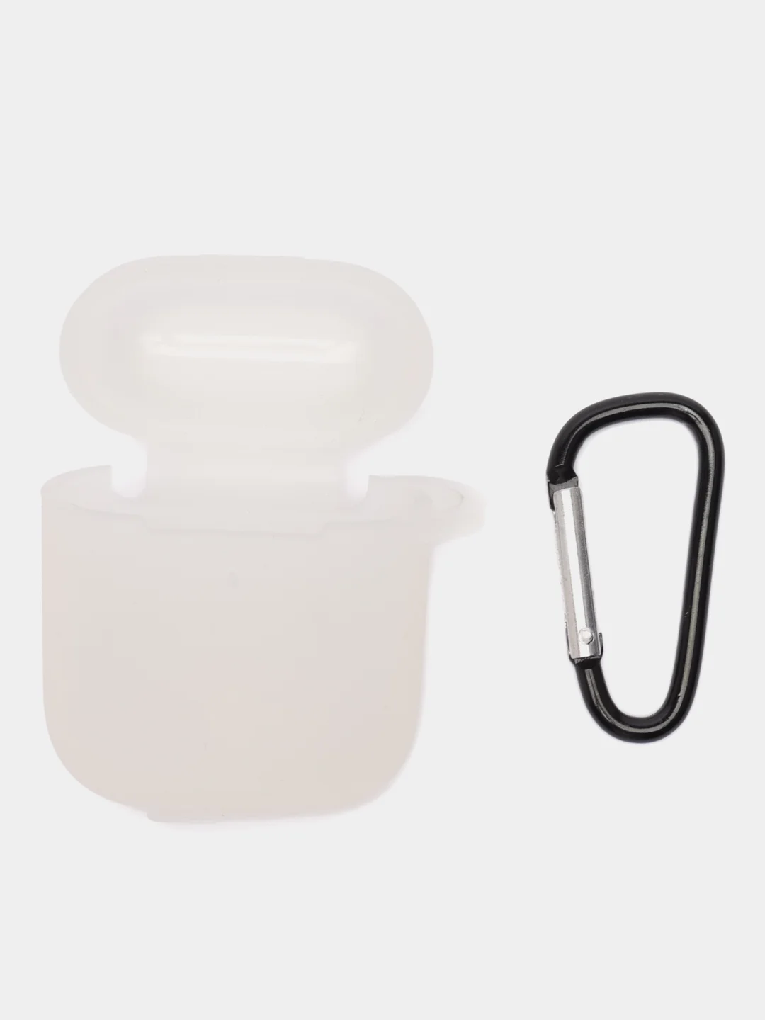 Лимонный силиконовый чехол для наушников AirPods 1, 2, с карабином