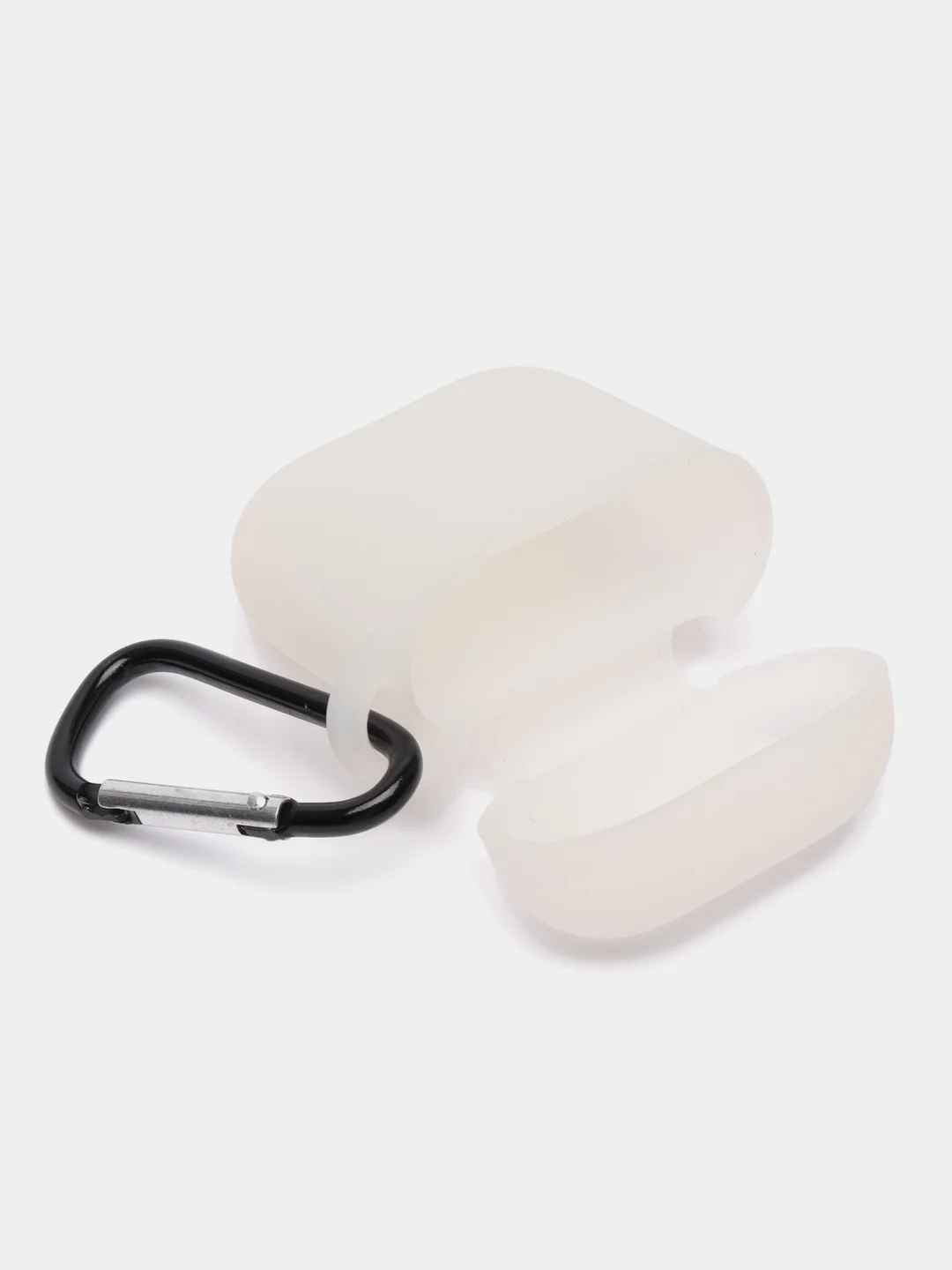 Лимонный силиконовый чехол для наушников AirPods 1, 2, с карабином