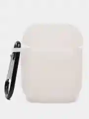 Лимонный силиконовый чехол для наушников AirPods 1, 2, с карабином