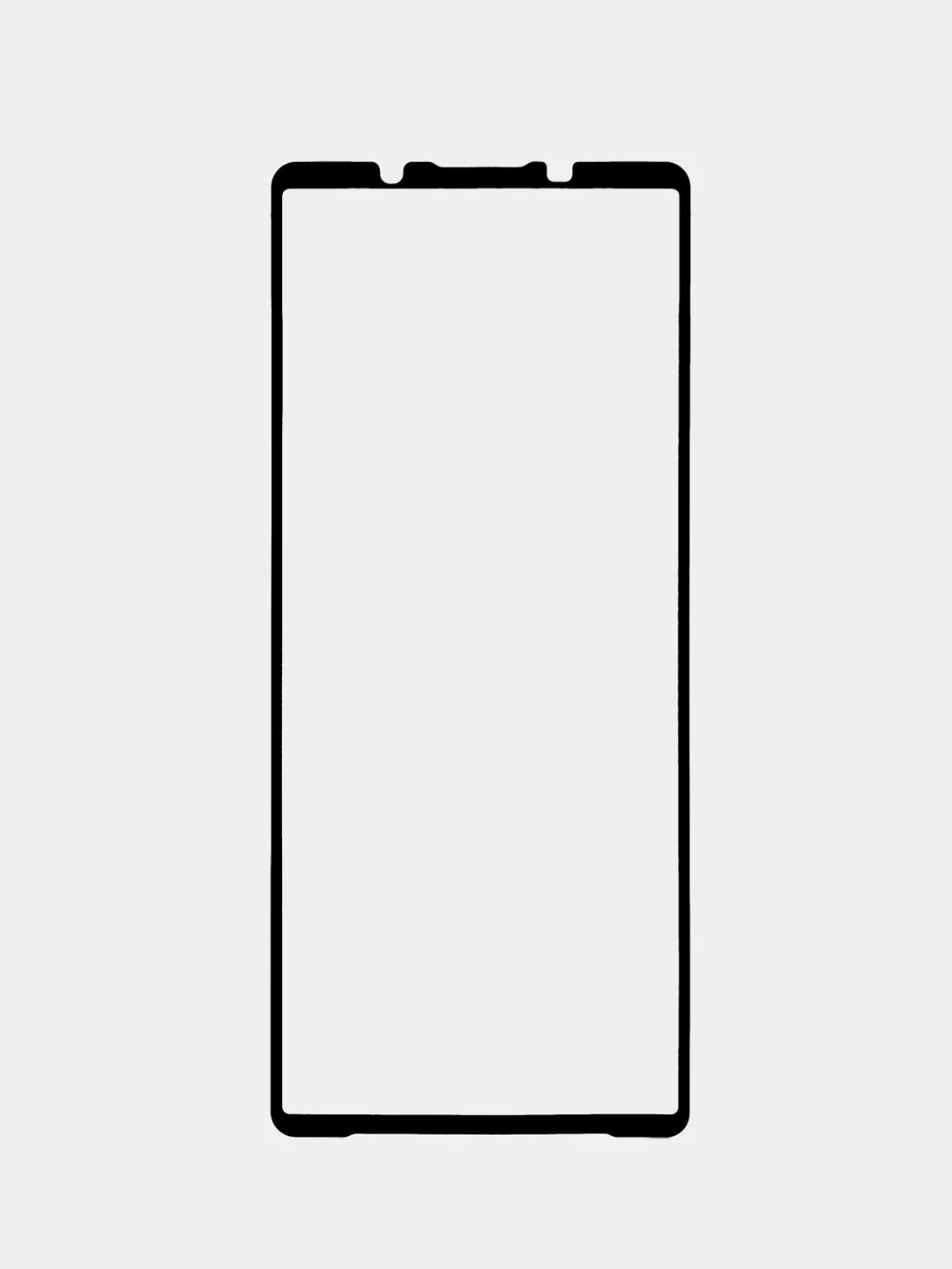 Прозрачный стекло для Sony Xperia 5 V защитное ROSCO прозрачное с олеофобным покрытием, черной рамкой