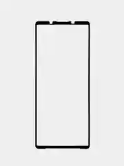 Прозрачный стекло для Sony Xperia 5 V защитное ROSCO прозрачное с олеофобным покрытием, черной рамкой