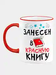 Кружка с принтом "Занесён в книгу"