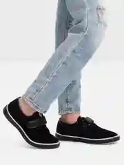Черный туфли классические для мальчика из эластичной экокожи