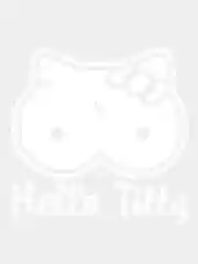 Белый наклейка на авто Hello Titty, виниловый стикер