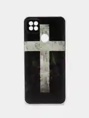 Угольный чехол с рисунком на Xiaomi Redmi 9A / Redmi 9C, матовый