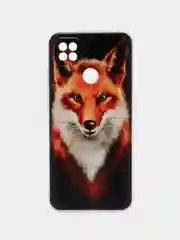 Фиолетовый чехол с рисунком на Xiaomi Redmi 9A / Redmi 9C, матовый