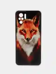 Фиолетовый чехол на Xiaomi Redmi Note 10 / Poco M5s / Redmi Note 10S матовый, с рисунком