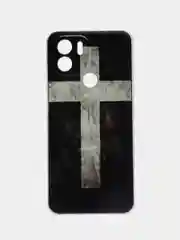 Серый металлик чехол для Xiaomi Redmi A1 Plus / A1+, A2+, Poco C51 (Сяоми Редми А1 Плюс / А1+) с рисунком