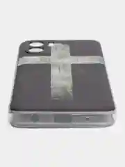 Серый металлик чехол для Xiaomi Redmi A1 Plus / A1+, A2+, Poco C51 (Сяоми Редми А1 Плюс / А1+) с рисунком