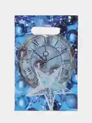 Индиго пакет подарочный новогодний, полиэтиленовый, 20 х 30