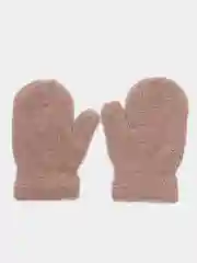 Бежевый варежки для детей, вязанные, 1-4 года