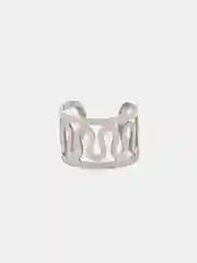 Серебряный сережка-кафф из медицинской стали, 1 штука, моно-серьга, серьги обманка, каф, пирсинг