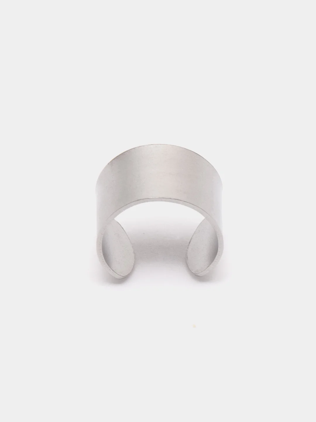 Серый сережка-кафф из медицинской стали, 1 штука, моно-серьга, серьги обманка, каф, пирсинг
