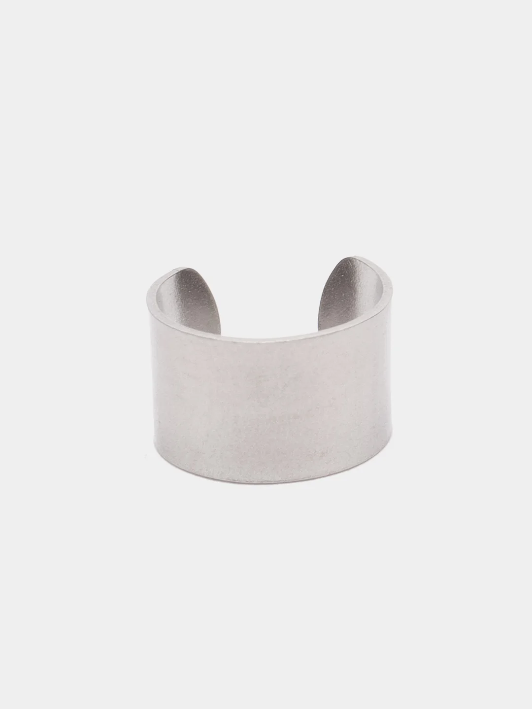 Серый сережка-кафф из медицинской стали, 1 штука, моно-серьга, серьги обманка, каф, пирсинг