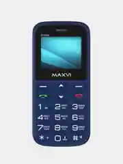 Синий мобильный телефон Maxvi B100ds большие кнопки