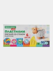 Пластилин, 6 цветов