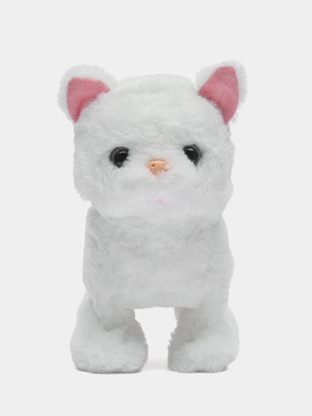 Кошка белая, на батарейках, 18 х 18 х 10 см