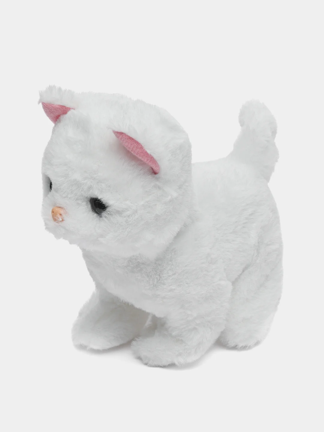 Кошка белая, на батарейках, 18 х 18 х 10 см