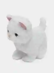 Кошка белая, на батарейках, 18 х 18 х 10 см