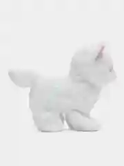 Кошка белая, на батарейках, 18 х 18 х 10 см