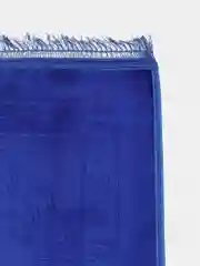 Синий намазлык, коврик для намаза, узор восточный, 0,8 x 1,2 м