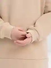 Бежевый детский спортивный костюм, утепленный, с начесом, на флисе