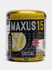 Презервативы с точками и ребрами Maxus "Special", 15 штук, кейс в комплекте